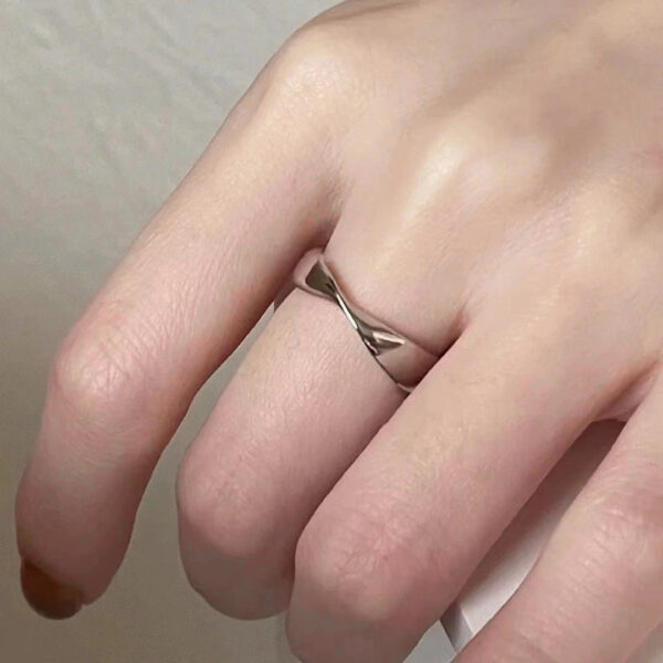 Inspired Mobius Band Open Ring - Image 2