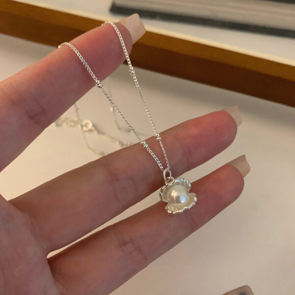 Mermaid Princess Pearl & Shell Necklace - Image 2