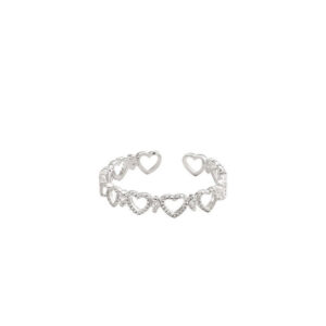 Hollow Heart Open Ring