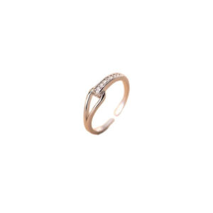 Sparkling Teardrop Hollow Ring